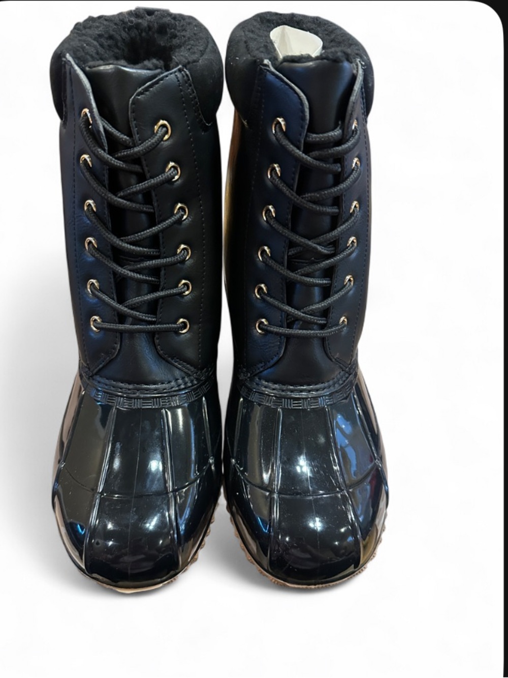 JustFab Evi Cold Weather Duck Boots 🖤❄️